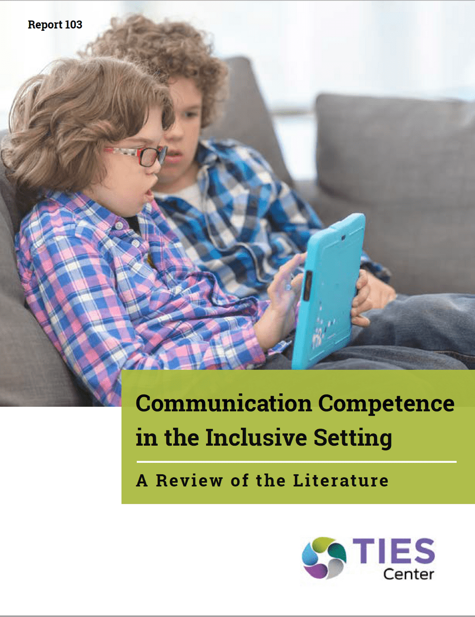 Communication Competence in the Inclusive Setting: A Review of the Literature