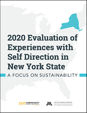 Report cover 202 Evaluation of Experiences with Self Direction in New York State, A Focus on sustainability