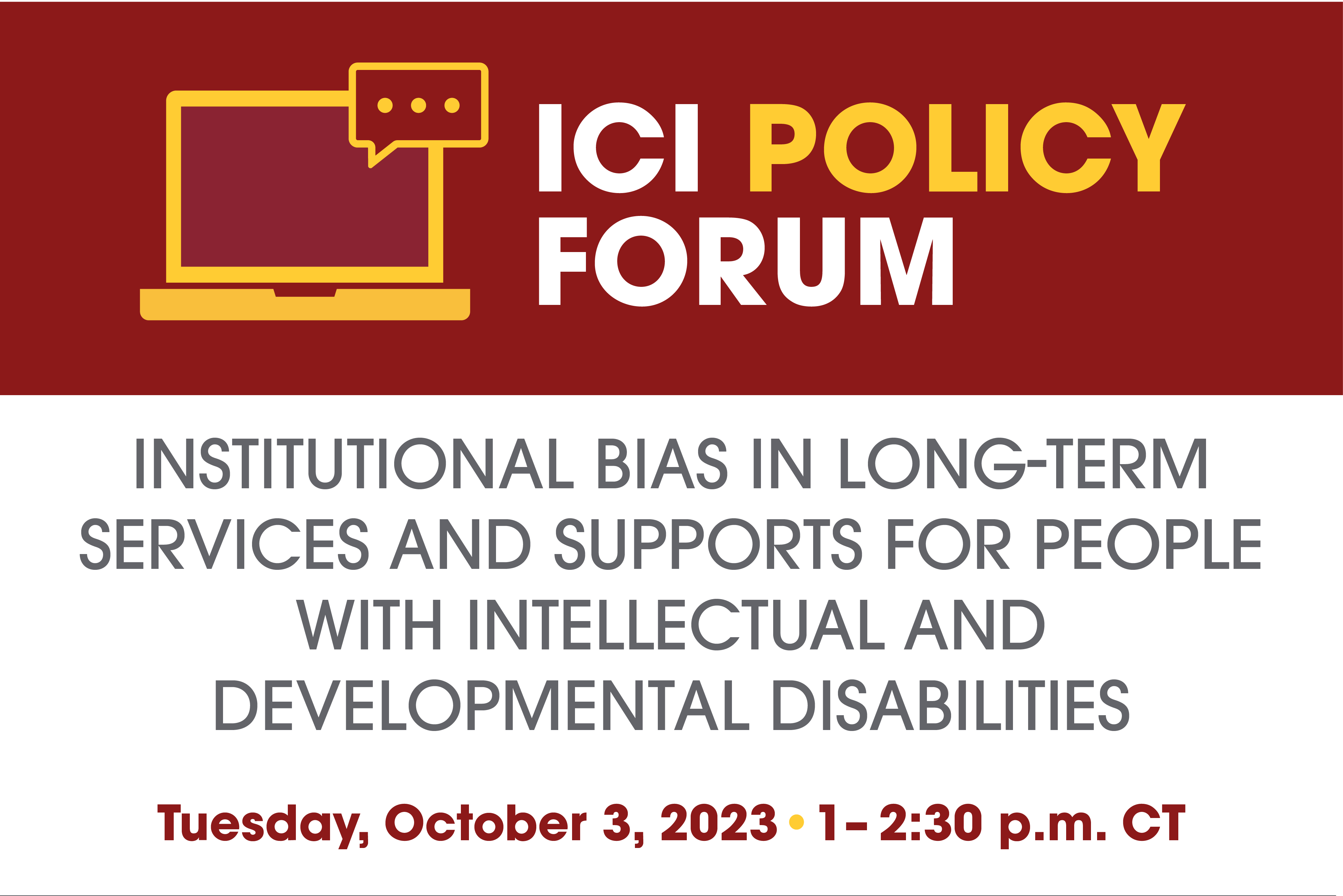 Oct. 3 Forum: How Facility Bias Affects People with Disabilities 