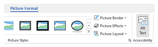 Adding Alt Text by Picture Format
