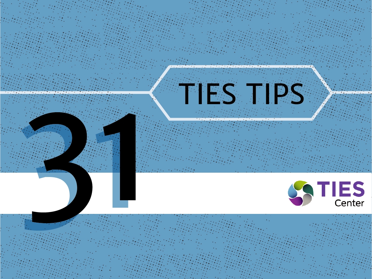 TIES TIPS Foundations of Inclusion TIP 31 Teaching PBIS Tier 1