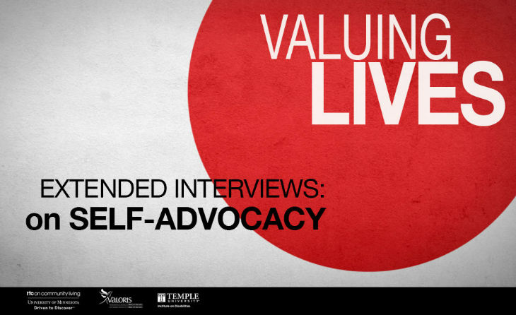 Extended interviews – Self-Advocacy