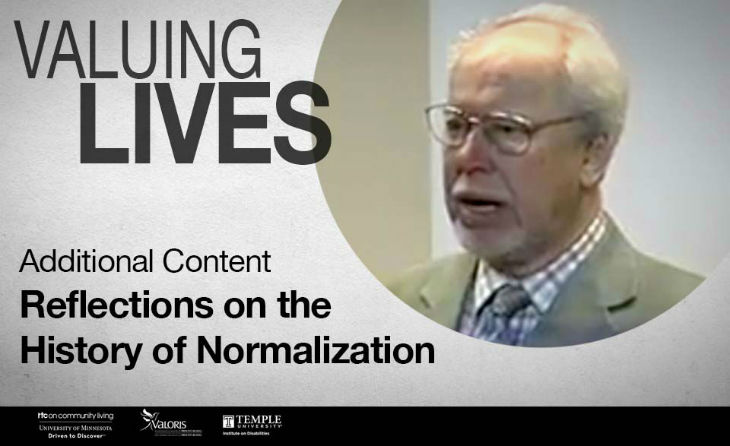 Reflections on the history of Normalization by Bengt Nirje and Wolf Wolfensberger